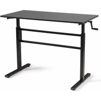 Bc-elec - BS400002 Höhenverstellbarer Schreibtisch (76-114cm) mit 120x60cm Platte, ergonomischer Schreibtisch, manuelles von BC-ELEC