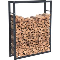 Bc-elec - HHWPF0025 Holzablage aus schwarzem Stahl 125x100x25CM, Rack für Brennholz, Kaminholzablage. - Schwarz von BC-ELEC