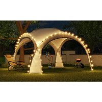 Bc-elec - HOPW-LED35G Gartenlaube 3,5x3,5m mit LED-Beleuchtung und Sonnenkollektor. Partyzelt, Gartenpavillon, Festzelt von BC-ELEC