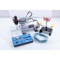 Bc-elec - TC-20K Airbrush Komplettset AS18-2 inkl. einer Sprühpistole AB-130 von BC-ELEC
