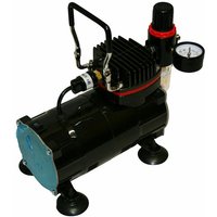 Bc-elec - TC-802 Mini Kompressor Airbrush Modell AS18-2 Version Glossy Black von BC-ELEC
