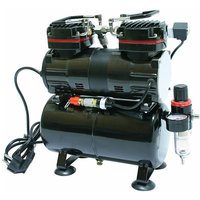 Bc-elec - TC-90T Kompressor Airbrush Doppelzylinder 190W 0-4bar Modell AS196 mit Lufttank von BC-ELEC