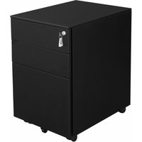 Bc-elec - PCP390-1B Stahl-Mobilcontainer mit Schubladen Büroschrank Mobilcontainer auf Rädern von BC-ELEC