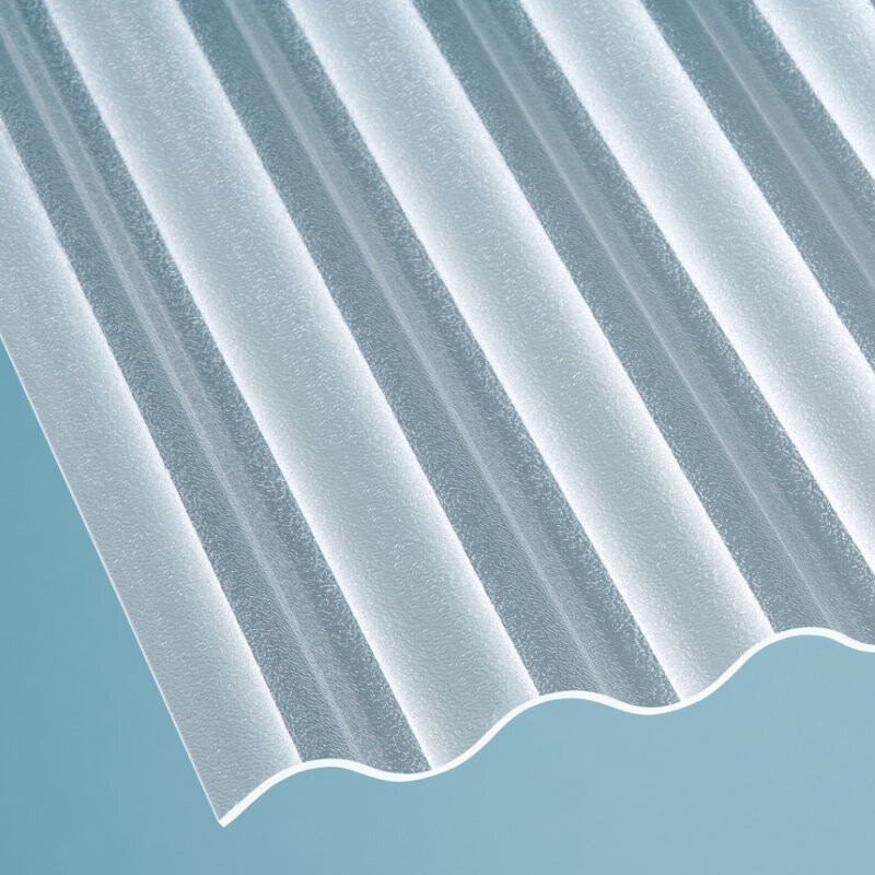 Polycarbonat Lichtplatte | Wellplatte | 76/18 | 2,5 mm | Breite 1045 mm | C-Struktur von Scobalit