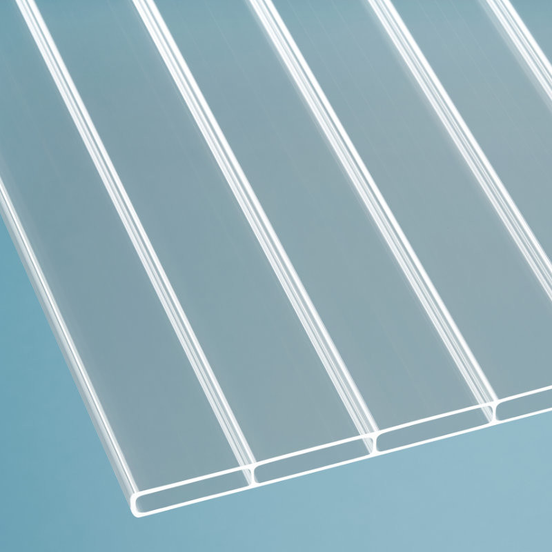 Terrassendach Komplettset mit einfachem Alu Verlegeprofil klar anti-drop 16/64 Acryl von Scobalit