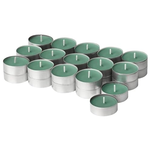 HEDERSAM Mini-Duftkerze Teelicht Frischer Grasduft Hellgrüne Kerze, Aromatherapie hält 3,5 Stunden Brenndauer 30 Stück für IKEA HEDERSAM Mini-Duftkerze Teelicht Frischer Grasduft Hellgrüne Kerze, Aromatherapie hält 3,5 Stunden Brenndauer 30 Stück für IKEA von BC233