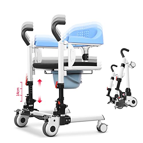Diasbled Patienten Transfer Lift Rollstuhl Mit Wc Kommode Einstellbar Bad Stuhl Rollstuhl Mit WC Transfer Lift Krankenhaus Nursing FüR äLtere Menschen Patientenlifter-Stuhl für den Heimgebrauch von BCBKD