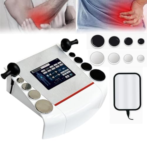 Tecar Therapiegerät, 448K Extrakorporales Stoßwellentherapiegerät Mit 8 Arbeitsköpfen, Einstellbar Auf 4 Modi Und 10 Körperteile, Einstellbar Energie Und 0–30Min Timing,Zum Entspannen Tecar Therapiegerät, 448K Extrakorporales Stoßwellentherapiegerät Mit 8 Arbeitsköpfen, Einstellbar Auf 4 Modi Und 10 Körperteile, Einstellbar Energie Und 0–30Min Timing,Zum Entspannen von BCBKD