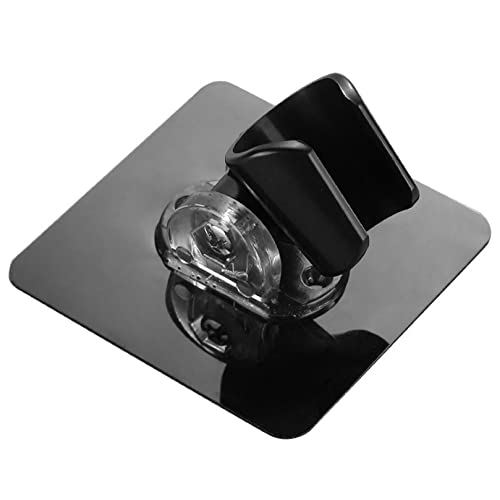 BCDZZ Duschkopfhalter verstellbar selbstklebend ohne zu lochen Wandhalterung für die Handbrause für das Badezimmer,Schwarz von BCDZZ