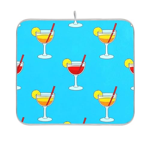 Abtropfmatte, wiederverwendbar, rechteckig, kleine Gummimatte, Arbeitsplatte, 40,6 x 45,7 cm, leicht zu reinigen, dekorative Heimdekoration Abtropfmatte, wiederverwendbar, rechteckig, kleine Gummimatte, Arbeitsplatte, 40,6 x 45,7 cm, leicht zu reinigen, dekorative Heimdekoration von BCFHRGT