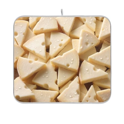Abtropfmatte für Käse, Lebensmittel, wiederverwendbar, rechteckig, kleines Küchenzubehör für Arbeitsplatte, 40,6 x 45,7 cm, leicht zu reinigen, dekorative Heimdekoration von BCFHRGT