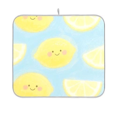 Abtropfmatte mit niedlichem Cartoon-Motiv, wiederverwendbar, rechteckig, klein, 40,6 x 45,7 cm, leicht zu reinigen, dekorative Heimdekoration Abtropfmatte mit niedlichem Cartoon-Motiv, wiederverwendbar, rechteckig, klein, 40,6 x 45,7 cm, leicht zu reinigen, dekorative Heimdekoration von BCFHRGT