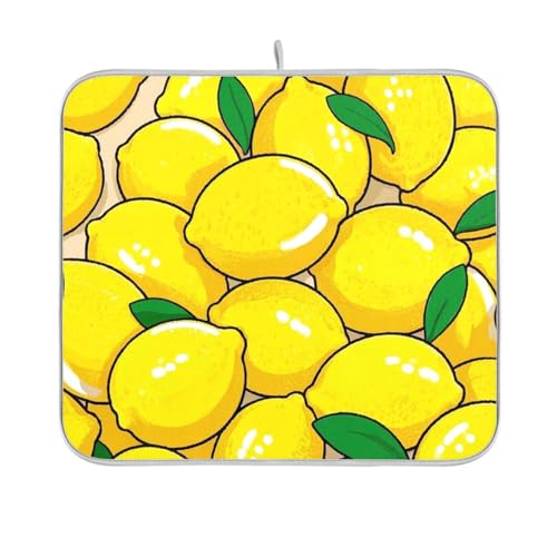 Abtropfmatte mit niedlichem Cartoon-Motiv, wiederverwendbar, rechteckig, klein, für Arbeitsplatte, 40,6 x 45,7 cm, leicht zu reinigen, dekorative Heimdekoration Abtropfmatte mit niedlichem Cartoon-Motiv, wiederverwendbar, rechteckig, klein, für Arbeitsplatte, 40,6 x 45,7 cm, leicht zu reinigen, dekorative Heimdekoration von BCFHRGT