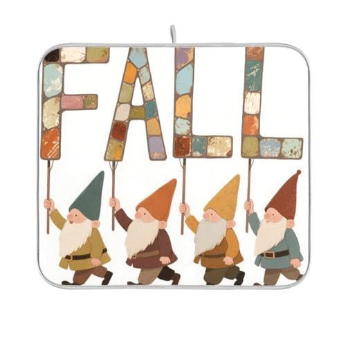 Hello Fall Autumn Dwalf Abtropfmatte, wiederverwendbar, rechteckig, kleines Abtropfgestell mit Matte, 40,6 x 45,7 cm, leicht zu reinigen, dekorative Heimdekoration Hello Fall Autumn Dwalf Abtropfmatte, wiederverwendbar, rechteckig, kleines Abtropfgestell mit Matte, 40,6 x 45,7 cm, leicht zu reinigen, dekorative Heimdekoration von BCFHRGT