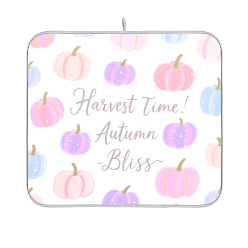 Hello Fall Autumn Pumpkin White Dish Drying Mat Reusable Rectangle Small Dish Drainer Mats 16x18 Easy Clean Decorative Home Decor Essentials Hello Fall Autumn Pumpkin White Dish Drying Mat Reusable Rectangle Small Dish Drainer Mats 16x18 Easy Clean Decorative Home Decor Essentials von BCFHRGT