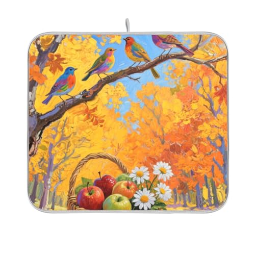Hello Fall Herbst Baum Obst Abtropfmatte wiederverwendbar rechteckig kleine Arbeitsplatte Abtropfmatte 40,6 x 45,7 cm leicht zu reinigen dekorative Heimdekoration Essentials Hello Fall Herbst Baum Obst Abtropfmatte wiederverwendbar rechteckig kleine Arbeitsplatte Abtropfmatte 40,6 x 45,7 cm leicht zu reinigen dekorative Heimdekoration Essentials von BCFHRGT