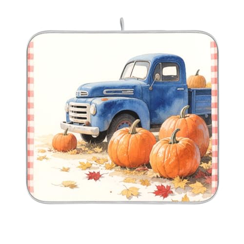 Hello Fall Herbst Kürbisstamm kariert kariert Geschirrmatte wiederverwendbar rechteckig klein trocken matt 40,6 x 45,7 cm leicht zu reinigen dekorative Heimdekoration Essentials Hello Fall Herbst Kürbisstamm kariert kariert Geschirrmatte wiederverwendbar rechteckig klein trocken matt 40,6 x 45,7 cm leicht zu reinigen dekorative Heimdekoration Essentials von BCFHRGT