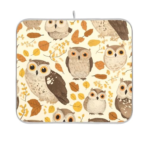 Safari Safari Eulen Herbst Geschirr-Abtropfmatte, wiederverwendbar, rechteckig, klein, 40,6 x 45,7 cm, leicht zu reinigen, dekorative Heimdekoration Safari Safari Eulen Herbst Geschirr-Abtropfmatte, wiederverwendbar, rechteckig, klein, 40,6 x 45,7 cm, leicht zu reinigen, dekorative Heimdekoration von BCFHRGT