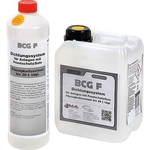 Flüssigdichtmittel Selbstdichtmittel Dichtmittel BCG F 1-5 Liter Heizung Solar Größe 5 Liter von BCG