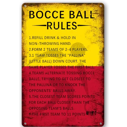Vintage Blechschild Boccia Ball Rules Schild Scoring Rules Poster Wanddekoration Türhängeschild Boccia Ball Regeln rustikale Dekoration für Bar Pub Küche Zuhause Wohnzimmer Garage Man Cave Shop Vintage Blechschild Boccia Ball Rules Schild Scoring Rules Poster Wanddekoration Türhängeschild Boccia Ball Regeln rustikale Dekoration für Bar Pub Küche Zuhause Wohnzimmer Garage Man Cave Shop von BCHUAN