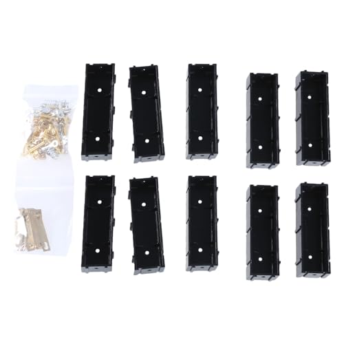 BCIOUS 21700 Spleißbare Batteriehalter-Kits mit Kupferstreifen, 10 Stück Modulare Spleißbare Steckplätze für Elektronik von BCIOUS