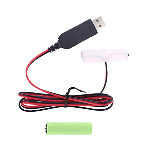BCIOUS USB Netzteil Kabel für Radio Elektrische Spielzeuguhr LED Streifen Licht Rechner LR6 Batterie Eliminatoren BCIOUS USB Netzteil Kabel für Radio Elektrische Spielzeuguhr LED Streifen Licht Rechner LR6 Batterie Eliminatoren von BCIOUS