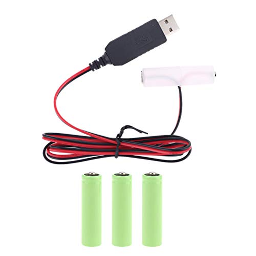 BCIOUS USB Netzteil Kabel für Radio Elektrische Spielzeuguhr LED Streifen Licht Rechner LR6 Batterie Eliminatoren BCIOUS USB Netzteil Kabel für Radio Elektrische Spielzeuguhr LED Streifen Licht Rechner LR6 Batterie Eliminatoren von BCIOUS