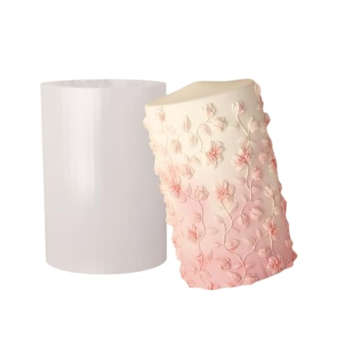 Handgefertigte stabile Silikonformen mit zarten Blumendesigns, einfach zu bedienen, Wohnaccessoire für Enthusiasten, dekoratives Werkzeug von BCIOUS
