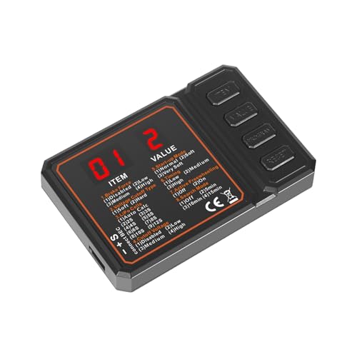 Programmierkarte für Auto Hubschrauber Tragbare Modelleinstellung Programmierkarte mit LCD-Display Einfach zu Bedienende Programmierkarte von BCIOUS