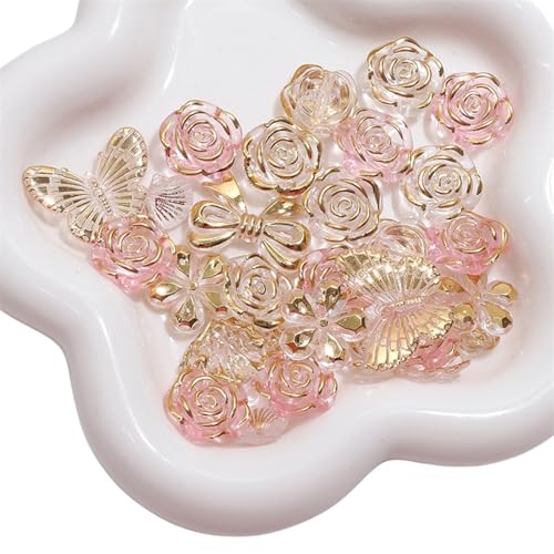 Robuste Mehrzweck-Acrylperlen mit goldfarbenem Bastelzubehör für Armbänder, Halsketten und Ohrringe, Werkzeug-Set Robuste Mehrzweck-Acrylperlen mit goldfarbenem Bastelzubehör für Armbänder, Halsketten und Ohrringe, Werkzeug-Set von BCIOUS