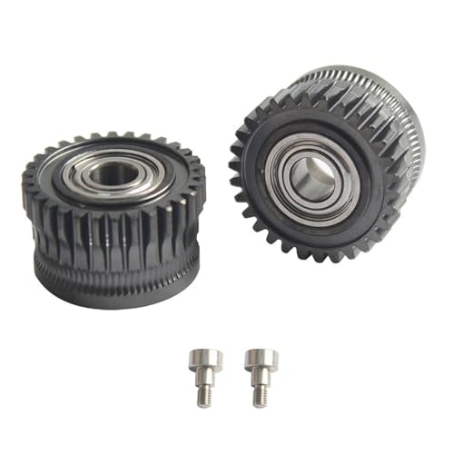 Verbessert Filamente, Antriebsgetriebe-Kits für K1C-Drucker, 2 Stück, plattierter Stahl, Präzisions-Extrusionsgetriebe von BCIOUS