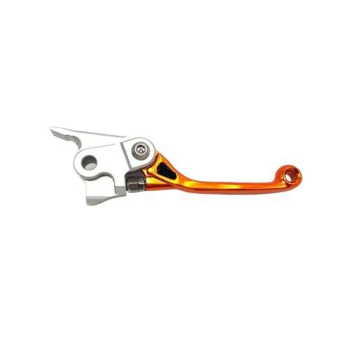 BCIXKHMT Einstellbare faltbare Aluminium-Vorderbremshebelsteuergrenze mit Motorradmodellen 2014-24 kompatibel(Orange) von BCIXKHMT