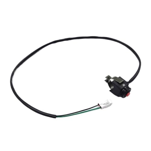 Motorrad-Lenker-Grip-Schalter wasserdichtem Momentan-Latching Flameout-Taste Kurzstopp kompatibel mit KX-F-Modellen an der Steuerung(1 PCs) von BCIXKHMT