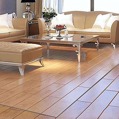 BCJMKDX, Clear Vinyl Carpet Protector Runner Rug - 1.5mm Thick, Large Clear Plastic Floor Mat for Hardwood and Tile, Indoor/Outdoor Use, Multiple, Kunststoffteppich(70x300cm(2.29ftx10f von BCJMKDX