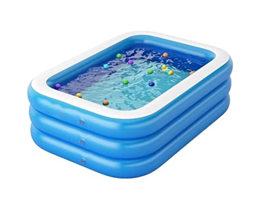 BCJMKDX Aufblasbare Pools, Aufblasbarer Swimmingpool Aufblasbare Pools in voller Größe for die Familie Hochleistungs-Oberirdischer Pool for Erwachsene Sommer-Planschbecken im Freien von BCJMKDX