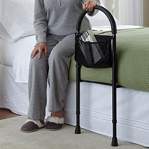BCJMKDX Bettgitter, Bettstützgeländer for ältere Menschen, Handlauf am Bett, höhenverstellbares Sicherheitshandbettgeländer for Erwachsene for EIN- und Aussteigen aus dem Bett von BCJMKDX