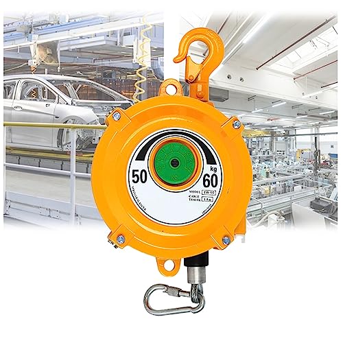 BCJMKDX Federausgleicher, Einziehbarer Werkzeug-Balancer-Halter for Aufhängen des Werkzeugs, um die Ausrüstung stabil zu halten, die Arbeitseffizienz zu verbessern und Ermüdung zu reduzieren(50-60kg) von BCJMKDX