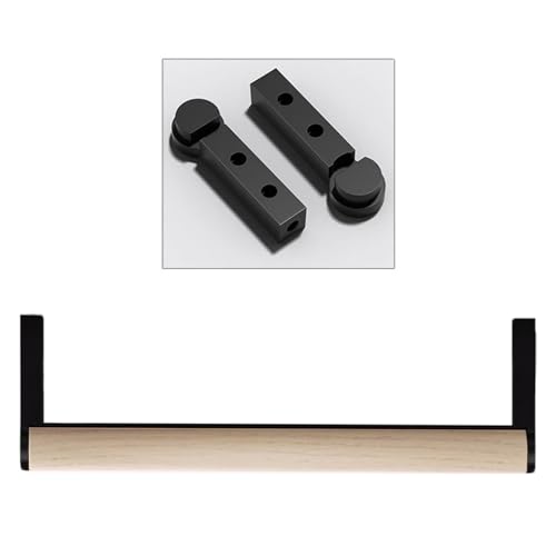 BCJMKDX Garderobenstangen. Kleiderstange aus Aluminiumlegierung mit Holzmaserung, runde Kleiderstange for den Kleiderschrank, rutschfestes Design(Color a,40cm(15 3/4 in)) von BCJMKDX