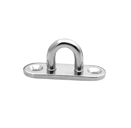 BCJMKDX Hängende Haken, Haken for abgehängte Decken, Deckenhaken, Ösenplatte aus Edelstahl 316, Ösenplatte, langlebiger Klammerhaken aus Metall, Deckenhaken-Hardware, 6 Stück(5mm) von BCJMKDX