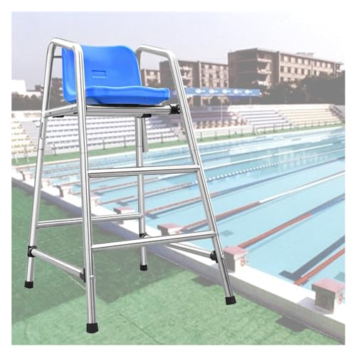 BCJMKDX Rettungsschwimmerstühle, 120 150 180 cm hohe Rettungsschwimmer-Liegestühle for draußen/drinnen, strapazierfähiger, Abnehmbarer Rettungsschwimmerstuhl(2 Steps H 120CM/47.2INCN/3.9FT) von BCJMKDX