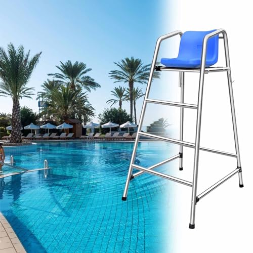 BCJMKDX Rettungsschwimmerstühle, Hohe Rettungsschwimmerstühle for Pool-Rettungsschwimmer, abnehmbare Rettungsausrüstung am Pool for Kinderspielplätze(Medium (59.1inch/150cm)) von BCJMKDX
