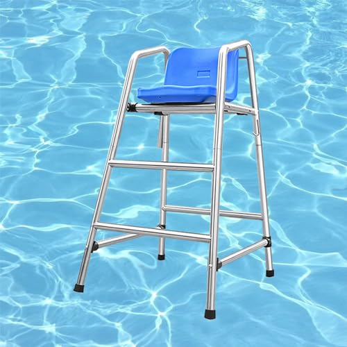 BCJMKDX Rettungsschwimmerstühle, Pool-Rettungsschwimmerstuhl for den Innen- und Außenbereich, 47 60 70 Zoll hoch, abnehmbare Rettungsschwimmerstühle aus Edelstahl 304(2 Steps) von BCJMKDX