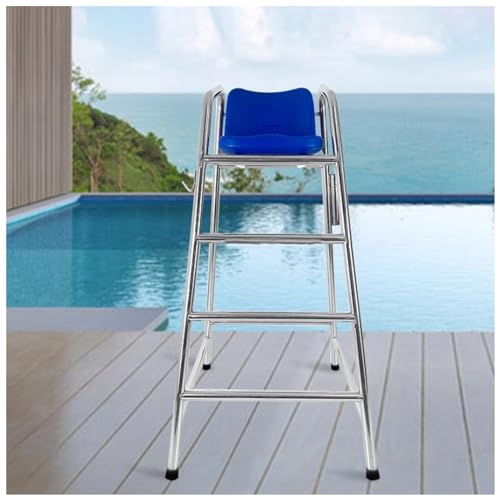 Rettungsschwimmerstühle, 4,92 Fuß 5,9 hohe Schiedsrichterstühle for kommerzielle Schwimmwettbewerbe, Barhocker for Terrassendecks im Freien, Rettungsschwimmer am Seeufer(4 Tier 4.92ft/150cm High) von BCJMKDX