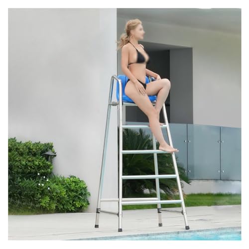 Rettungsschwimmerstühle, 47 59 70 Zoll hohe Rettungsschwimmerstühle/Leiter for den Innen- und Außenbereich, bodenstehender, langlebiger Deluxe-Rettungsschwimmerstuhl for Pool(H 180CM/70.9INCH/5.9FT) von BCJMKDX