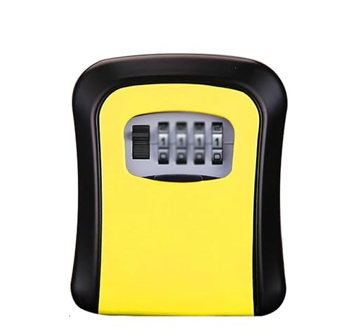 Wandmontierter Sicherheits-Schlüsseltresor for den Außenbereich, mit Zahlenschloss und äußerer Schutzabdeckung, wetterfester Türschlüsselkasten, abschließbare Schlüsselaufbewahrungsbox(Yellow) Wandmontierter Sicherheits-Schlüsseltresor for den Außenbereich, mit Zahlenschloss und äußerer Schutzabdeckung, wetterfester Türschlüsselkasten, abschließbare Schlüsselaufbewahrungsbox(Yellow) von BCJMKDX