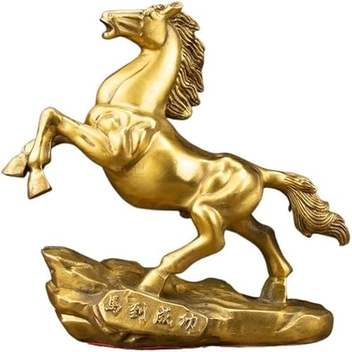 Skulpturen Antikes Dekor Dekorative Bronze Pferd Ornamente Home Study Bronze Handwerk Weinschrank Feng Shui(M) von BCLYERBJ