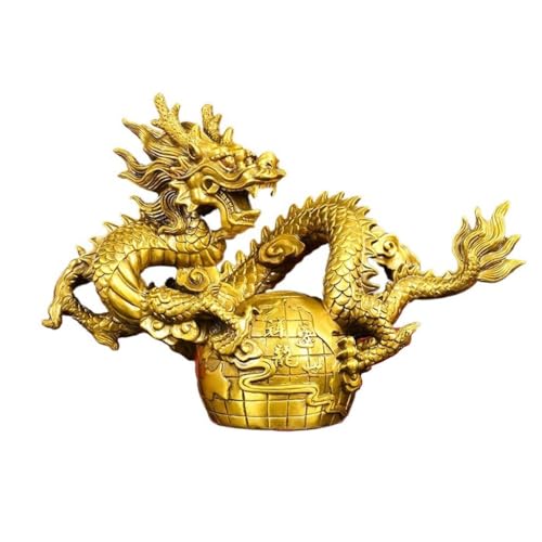 Skulpturen Büro Desktop Drachen Ornamente Messing Arbeitsplatte Handwerk Kupfer Statue von BCLYERBJ