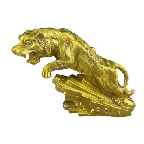 Skulpturen Büro Ornamente Messing Tiger Ornamente Schreibtisch Regal Eingang Handwerk Kupfer Statue von BCLYERBJ