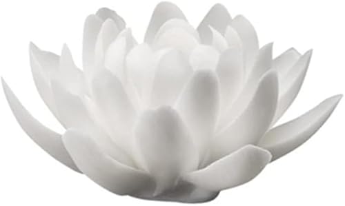 Skulpturen Desktop Crafts Pflanze Statue Ornamente Weiß Lotus Keramik Dekorationen Villa Studie Tee Zimmer Dekorative Handwerk Desktop(S) von BCLYERBJ