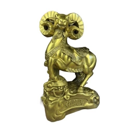 Skulpturen Firma Rezeption Schreibtisch Feng Shui Ornamente Messing Schaf Ornamente Eingang Arbeitsplatte Kupfer Statue von BCLYERBJ